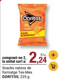 BonpreuEsclat Doritos - snacks natxos de formatge tex-mex oferta