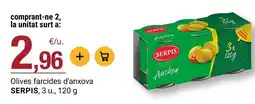 BonpreuEsclat Serpis - olives farcides d'anxova oferta
