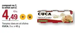 BonpreuEsclat Cuca - tonyina clara en oli d'oliva oferta