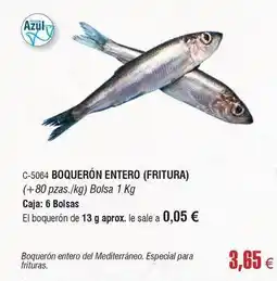 Abordo Boquerón entero oferta