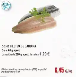 Abordo Filetes de sardina oferta