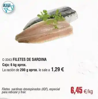 Abordo Filetes de sardina oferta
