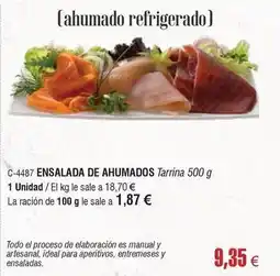 Abordo Ahumados domínguez - ensalada de ahumados oferta
