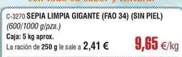 Abordo Sepia limpia gigante oferta