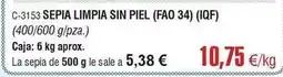 Abordo Sepia limpia sin piel oferta