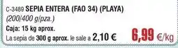 Abordo Sepia entera (fao 34) (playa) oferta