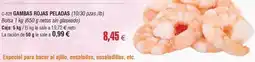 Abordo Gambas rojas peladas oferta
