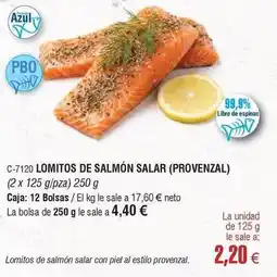 Abordo Provenzal - lomitos de salmon oferta