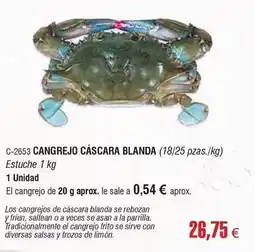 Abordo Cangrejo cascara blanda oferta