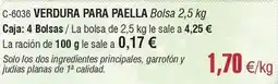 Abordo Solo - verdura para paella oferta