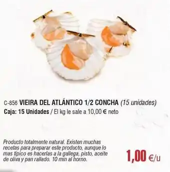 Abordo Mas - vieira del atlantico 1/2 concha oferta