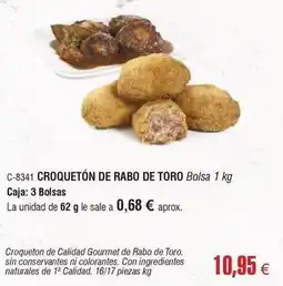 Abordo Toro - croqueton de rabo de oferta