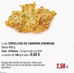 Abordo Premium - tortillas de camaron (premium) oferta
