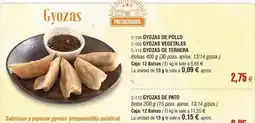 Abordo Gyozas de pollo oferta