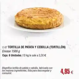 Abordo Lista - tortilla de patata y cebolla oferta