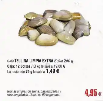 Abordo Tellina limpia extra oferta