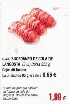 Abordo Sucedáneo de cola de langosta oferta