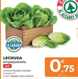 SPAR Gran Canaria Origen - lechuga oferta