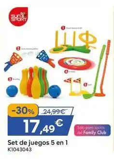 ToysRus Sun & sport - set de juegos 5 en 1 k1043043 oferta