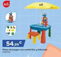 ToysRus Sun & sport - mesa de juegos con sombrilla y taburete oferta