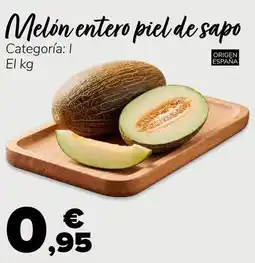 Supeco Melón entero piel de sapo oferta