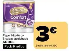 Supeco Amoos - papel higienico 3 capas acolchado oferta