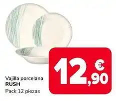 Supeco Rush - vajilla porcelana oferta