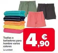Supeco Toallas o banadores para hombre oferta