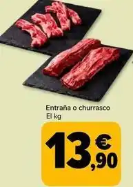 Entrana o churrasco