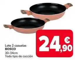 Supeco Bosco - lote 2 cazuelas oferta
