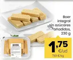 Autoservicios Familia Boer integral sin azucares oferta
