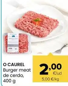 Autoservicios Familia O'caurel - burger meat de cerdo oferta