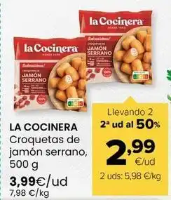 Autoservicios Familia La cocinera - croquetas de jamón serrano oferta