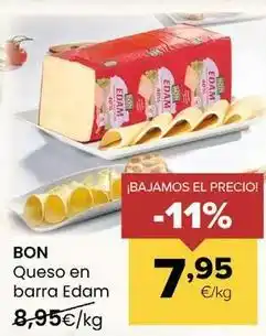 Autoservicios Familia Bon - queso en barra edam oferta