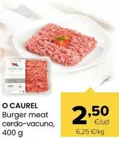 Autoservicios Familia O'caurel - burger meat cerdo-vacuno oferta