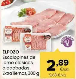 Autoservicios Familia Elpozo - escalopines de lomo clasicos extratiernos oferta