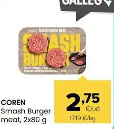 Autoservicios Familia Coren - smash burger meat oferta