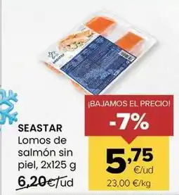 Autoservicios Familia Seastar - lomos de salmon sin piel oferta