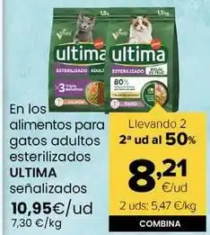 Autoservicios Familia Última - en los alimentos para gatos adultos esterilizados oferta