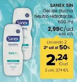 Autoservicios Familia Sanex sin - gel de ducha neutro hidratante oferta