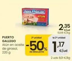 Eroski Puerto gallego - atun en aceite de girasol oferta