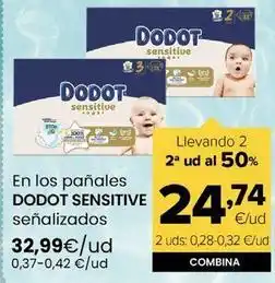 Autoservicios Familia Dodot sensitive - en los panales senalizadas oferta