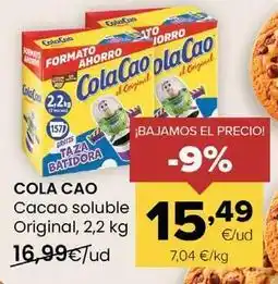 Autoservicios Familia Cola cao - cacao soluble original oferta