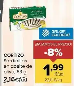 Autoservicios Familia Cortizo - sardinillas en aceite de oliva oferta