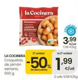 Eroski La cocinera - croquetas de jamón serrano oferta