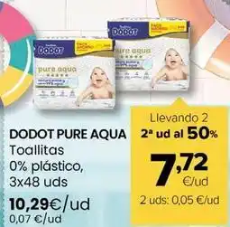 Autoservicios Familia Dodot pure aqua - toallitas 0% plastico oferta