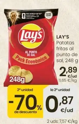 Eroski Lay' s - patatas fritas al punto de sal oferta