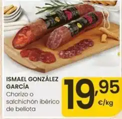 Eroski Ismael gonzalez garcia - chorizo iberico de bellota oferta