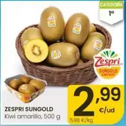 Eroski Zespri - sungold kiwi amarillo oferta