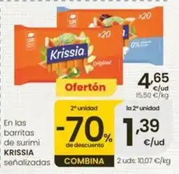 Eroski Krissia - en las barritas de surimi oferta